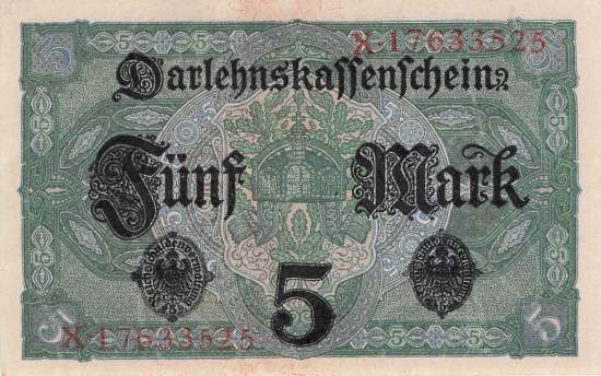 5 Mark 1917 Serie X
